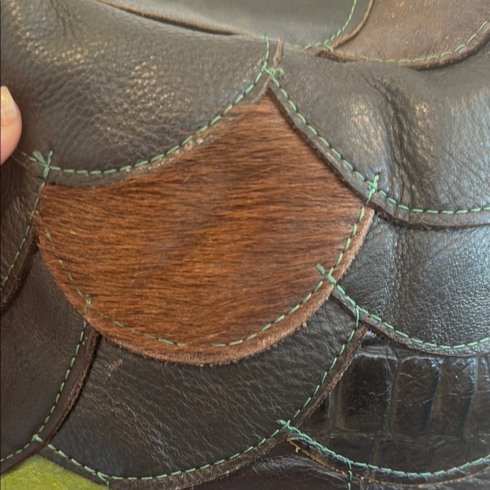 Mayamoon Patchwork Leather Shoulder Bag - image 7